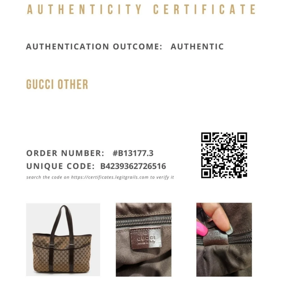 🤎🔹️ GUCCI 🔹️vintage canvas and laether signature GG large tote + COA